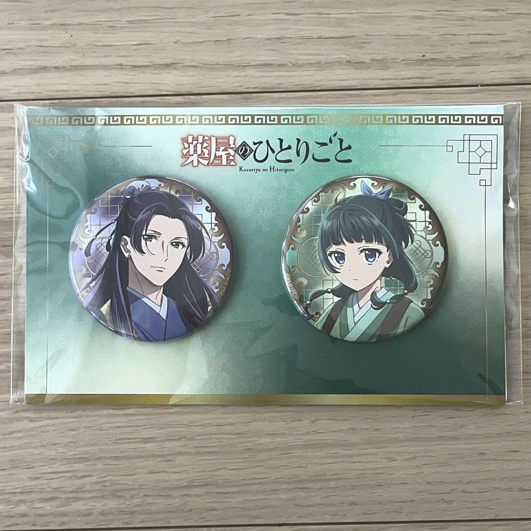 薬屋のひとりごと　まねきねこ　缶バッジ　猫猫　壬氏 薬屋のひとりごと まねきねこ 缶バッジ 猫猫 壬氏 等身