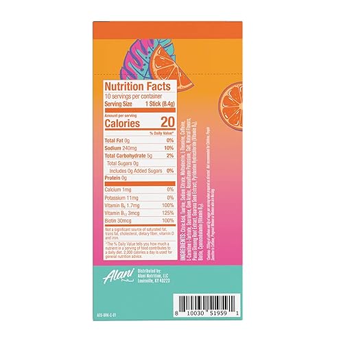 Miniatura 3 de Alani_Nu - Paquete variado de bebidas energéticas en polvo, paquete de 30 barras de polvo, 200 mg de cafeína, 0.00 oz de azúcar, 3 sabores (naranja
