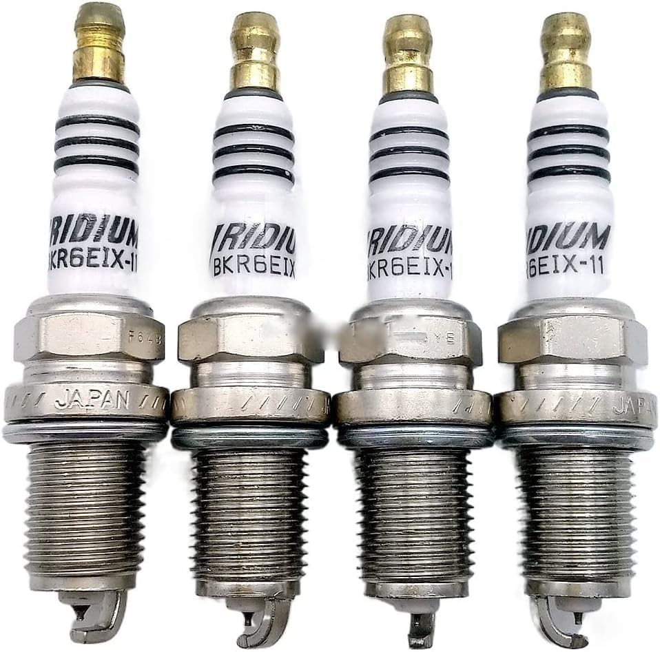 Bujías para automóviles, 4 Unidades, bujía de iridio de Alta Potencia Bkr6Eix11 4272 para Chevrolet, Toyota, Mitsubishi, Lexus y Ford.