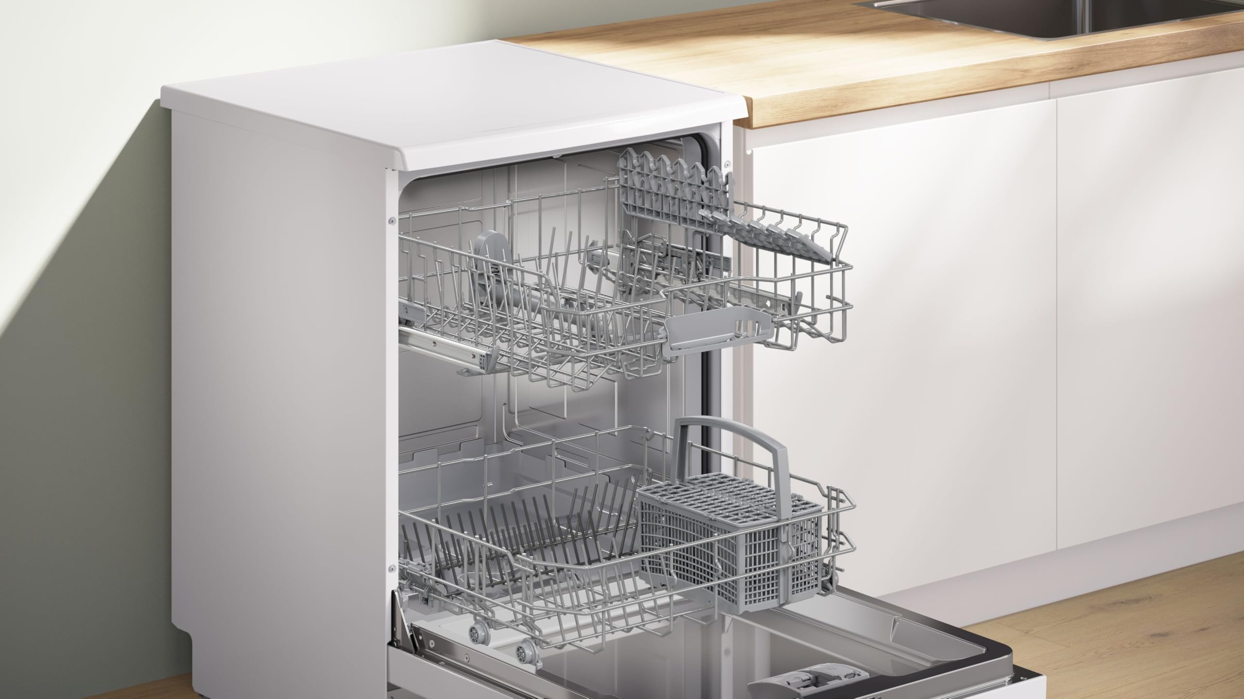 Bosch Série 2 Lave-vaisselle 60 cm Pose libre Blanc