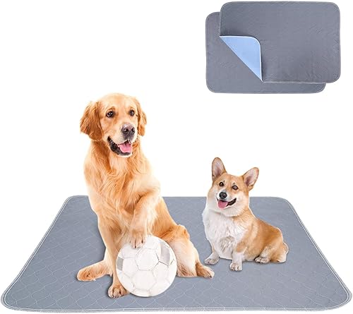 Almohadillas de entrenamiento para perros cachorros lavables almohadillas impermeables 2 unidades con súper absorbentes ideales para perros gatos