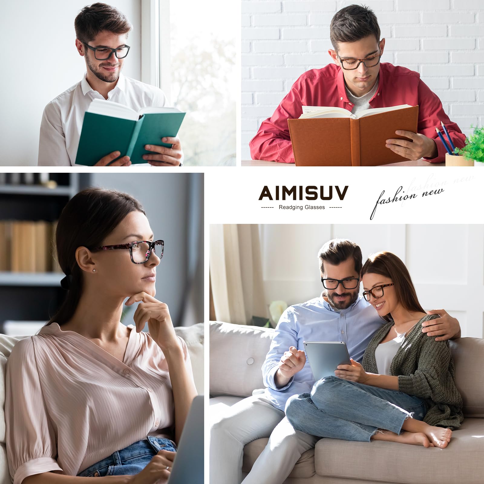 Lot de 2 lunettes anti-lumière bleue pour homme et femme, lunettes d'ordinateur légères