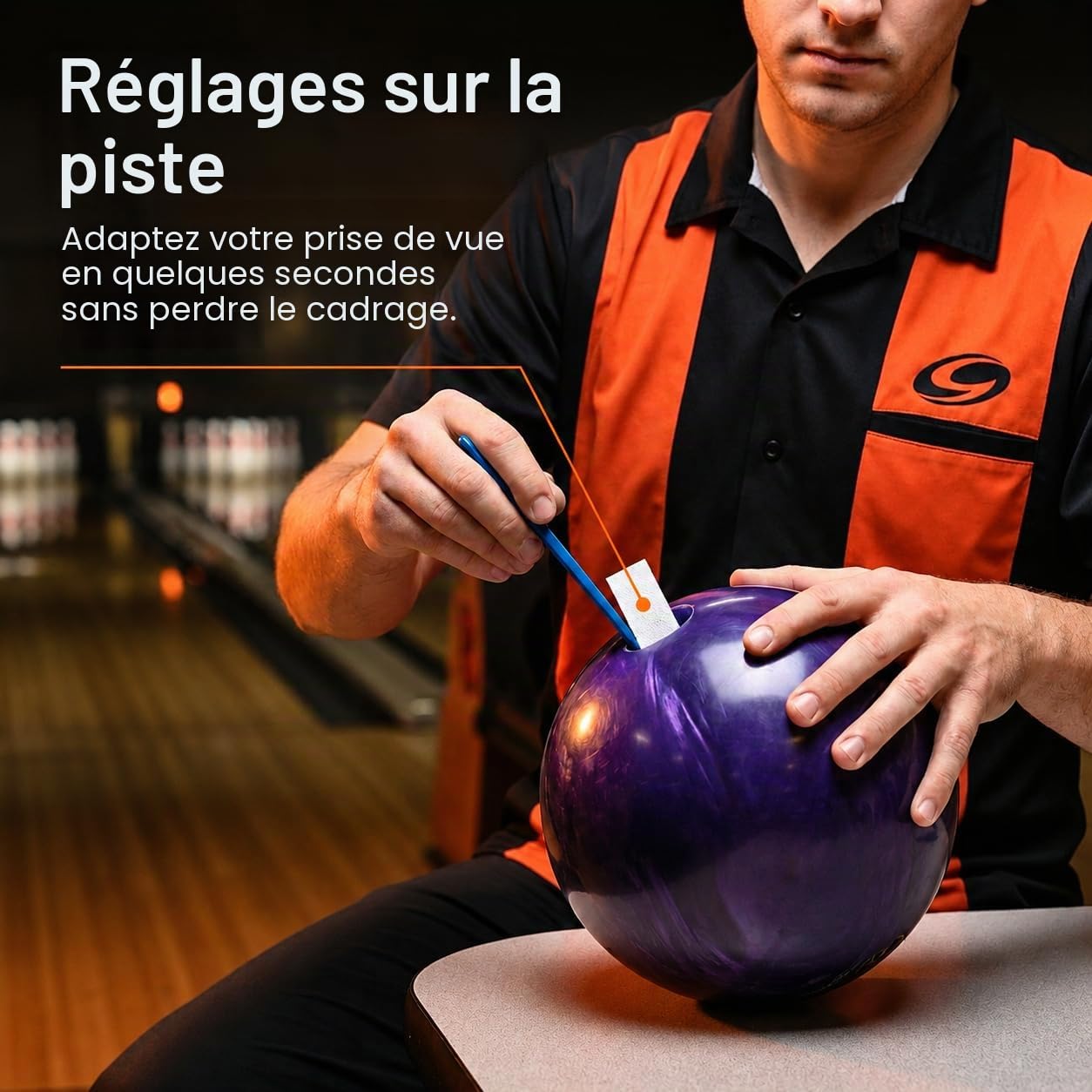 Genérico U-Turn Sport * Sync White, ruban d'insertion en tissu texturé ; accessoires Bowling ; entretien ; boules : boules.