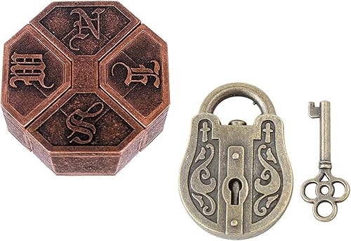 Miniatura 8 de Rompecabezas de 5 piezas, rompecabezas de metal fundido, juguetes para niños y adultos, prueba de coeficiente intelectual, caja educativa para