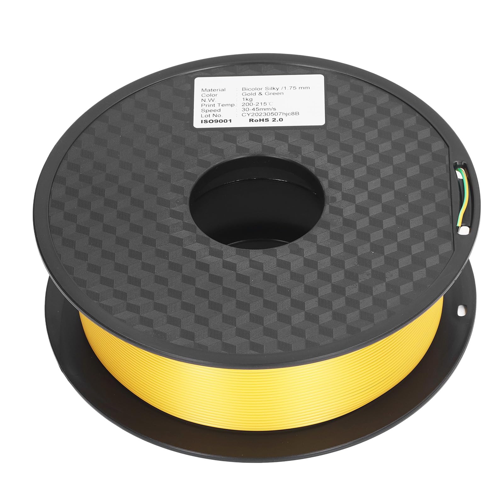 Drukarka 3D Filament PLA Dwukolorowy jedwabisty dichromatyczny Złoty Zielony 1,75 mm do materiałów eksploatacyjnych do druku 3D Materiał przyjazny dla środowiska Stabilny druk