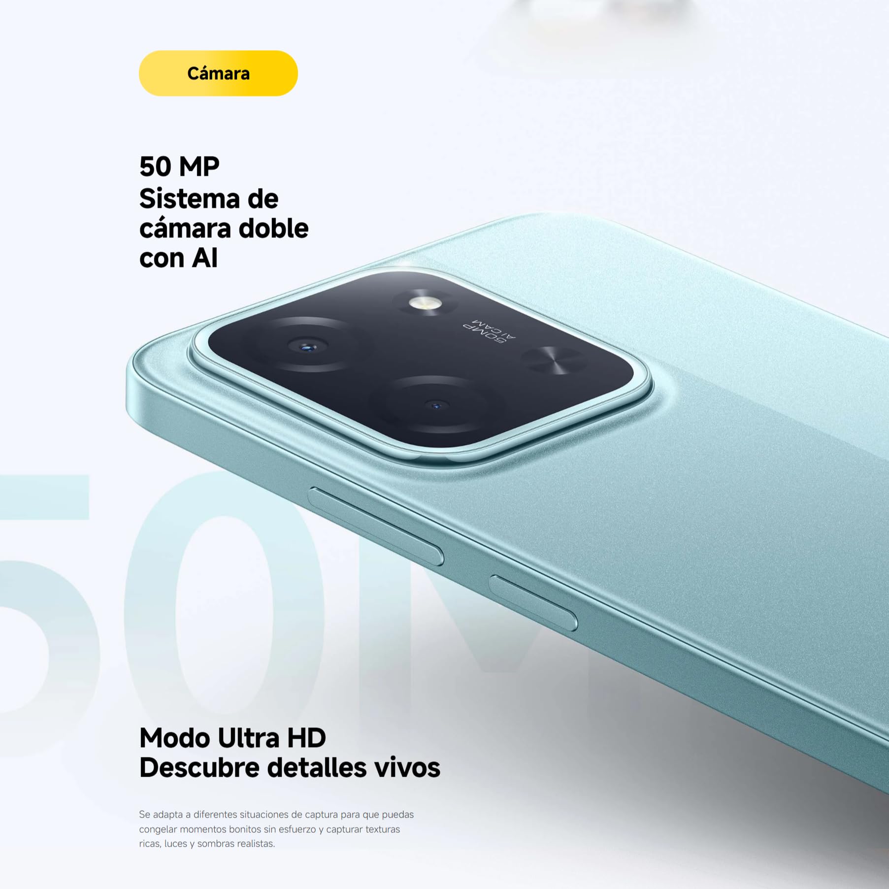 XIAOMI POCO C85 Smartphone de 6+128GB Negro Batería de 6000 mAh | Cámara Dual de 50MP con AI, Pantalla inmersiva de 6,9”, Potente procesador Octa-Core, Carga rápida de 33W
