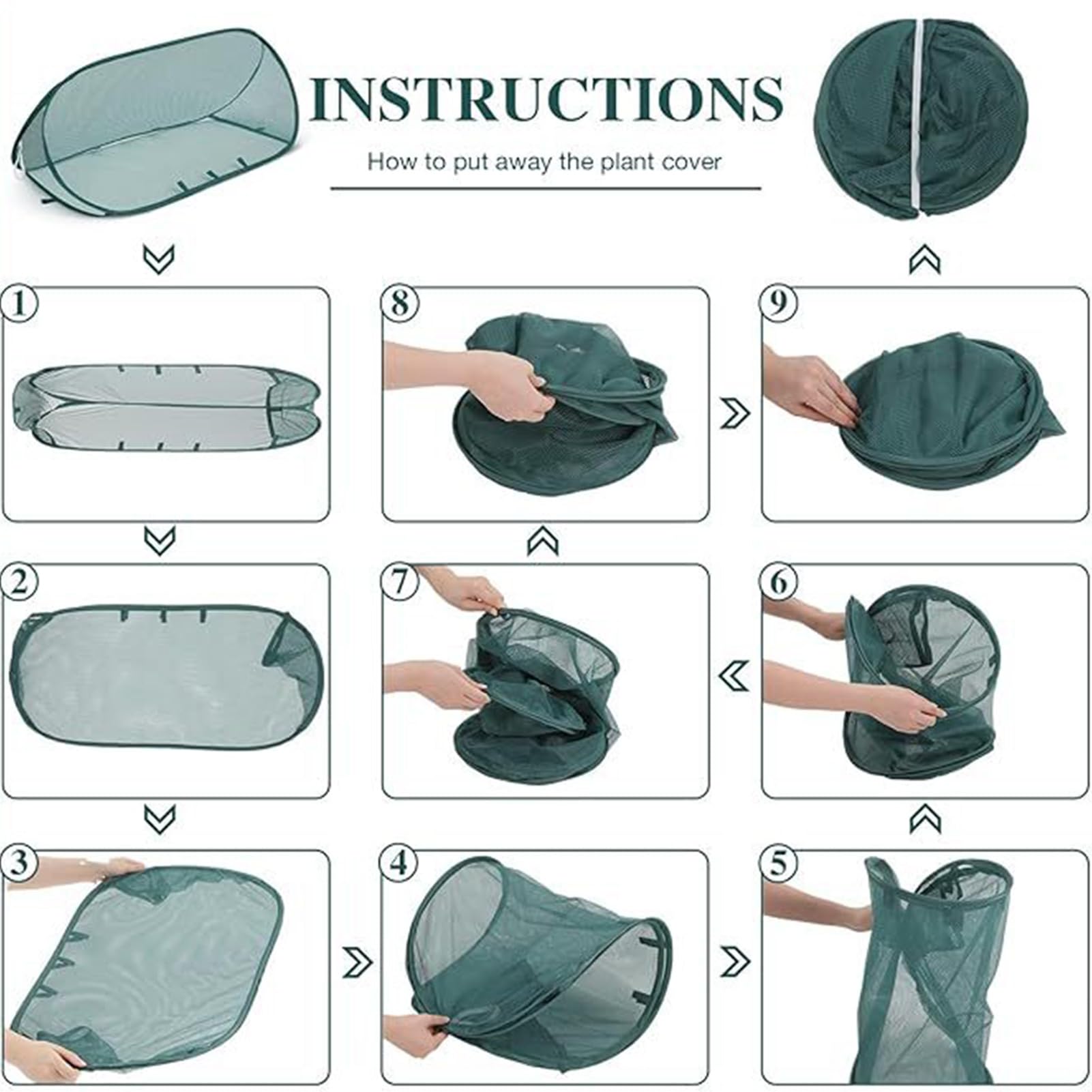 Lot de 2 filets de protection pop-up pour plantes - 100 x 40 cm - Couverture surélevée en maille fine avec piquets - Cage à légumes pliable pour semis