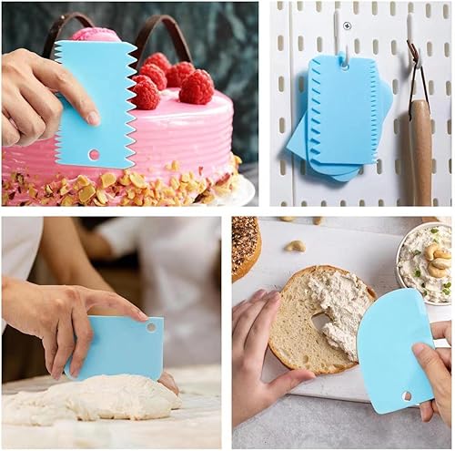 Miniatura 7 de Kasmoire Juego de 24 bolsas y puntas reutilizables para tuberías y 12 piezas de suministros para decoración de pasteles