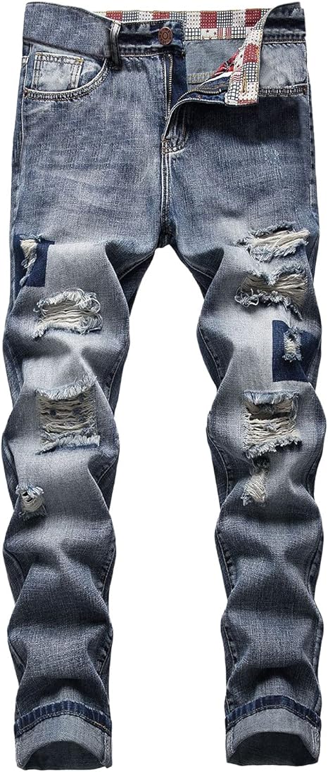 Amazon Co Jp デニムパンツ メンズ ジーンズ ストレート デニム ゆったり ハイウエスト ファッション シンプル ポケット付き 体型カバー きれいめ カジュアル ワイドパンツ ロングパンツ 美脚 ストレッチジーパン 韓国 ゆったり 大きいサイズ 春夏秋冬 Blue 33 服