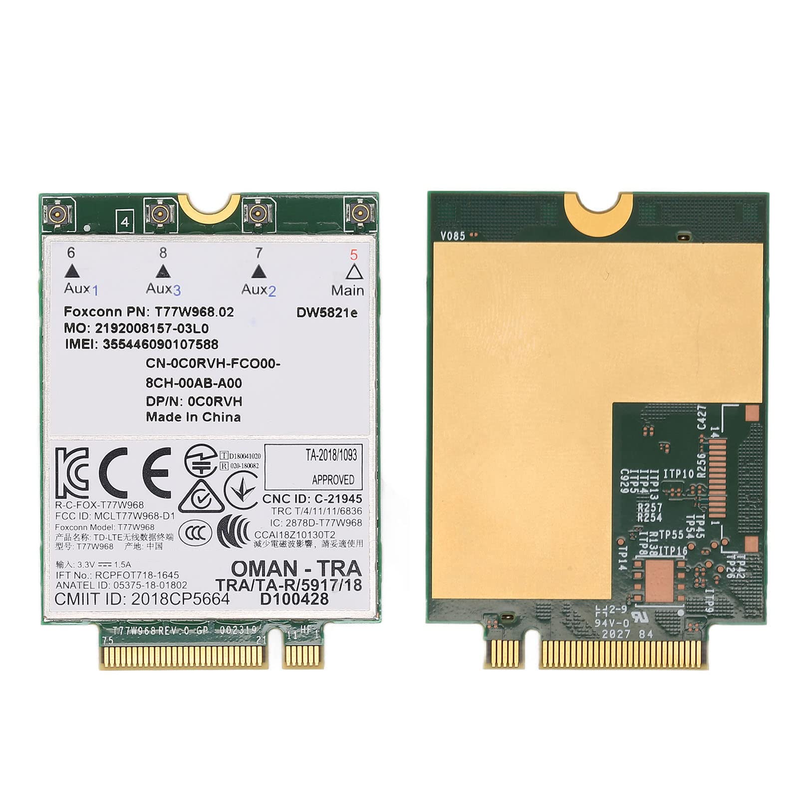 Generic Carte WiFi 5G, Support de Positionnement, Carte sans Fil, Plug and Play, Réseau pour Ordinateur Portable, PC