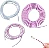 3Pcs Multicolored Cable Protector,1.55M Spiral Data Cable Protective Sleeve,Flexible Cable Wire Protector,Cable Sleeves for Phone Charge Cable, USB Data Cable Accessories