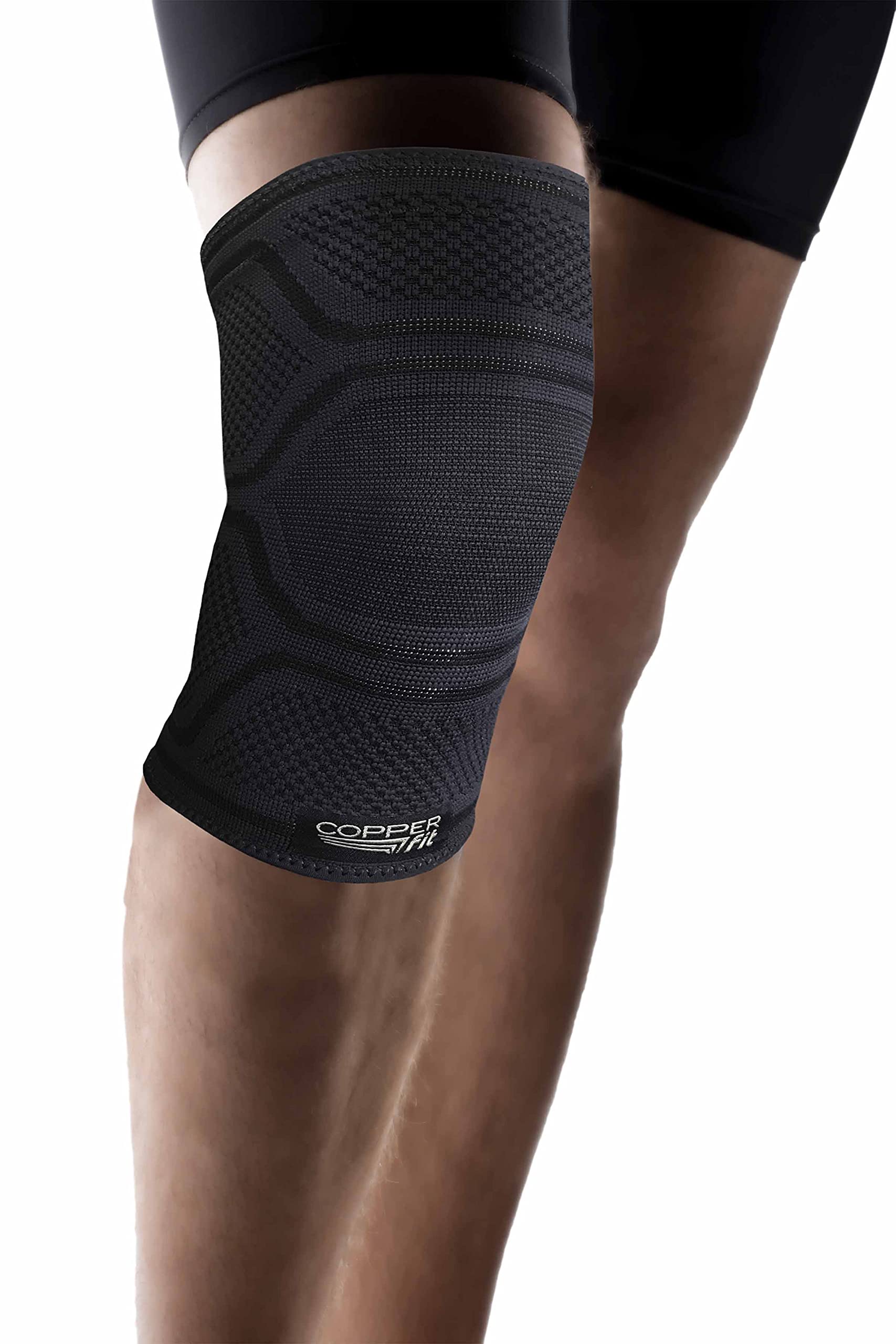 Elite Knee Compression Sleeve Knee Brace, Black Small/Medium Black