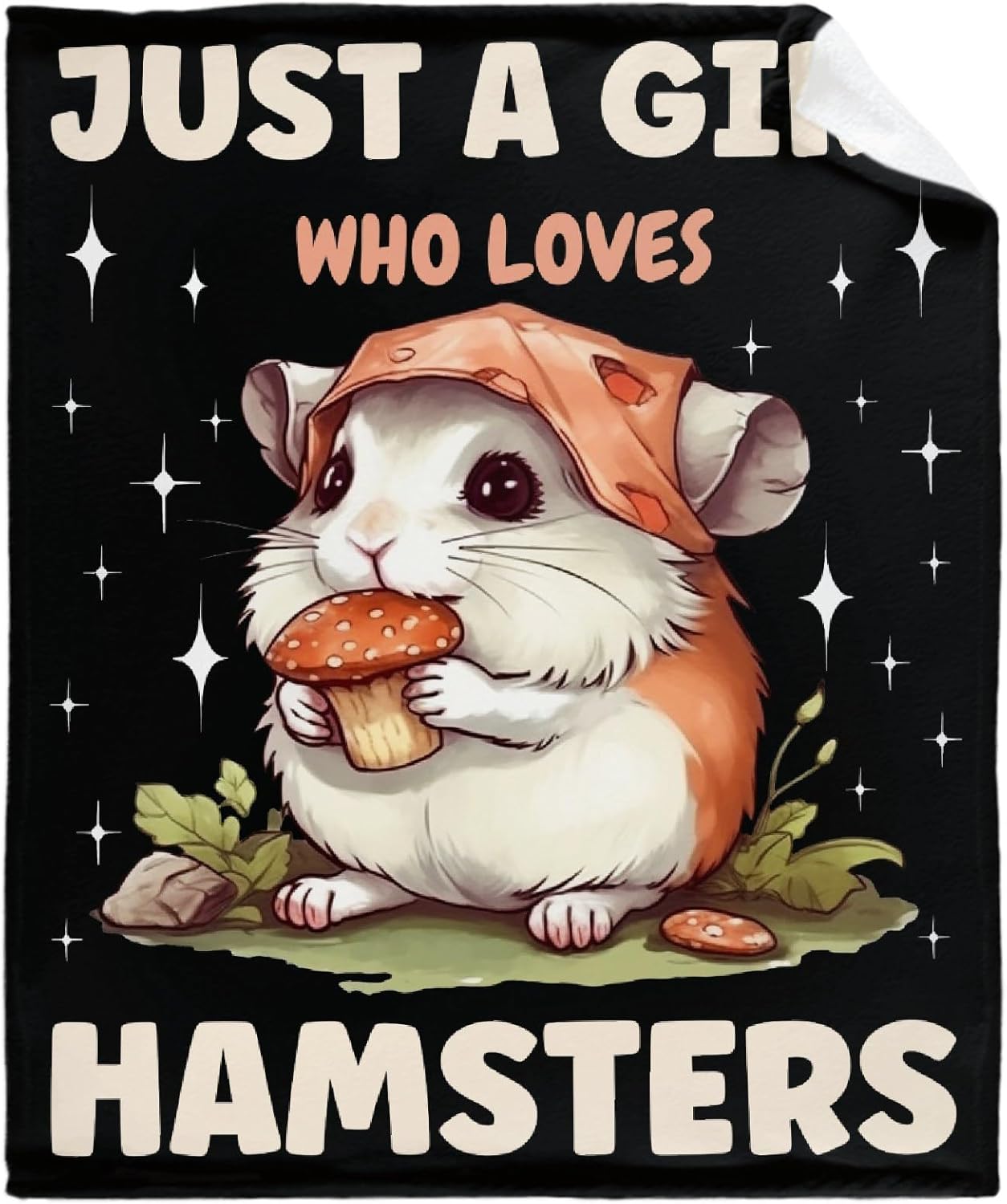 Hamster Blanket, Gifts for Girl and Hamster Lover, Just A Girl Who Loves Hamsters