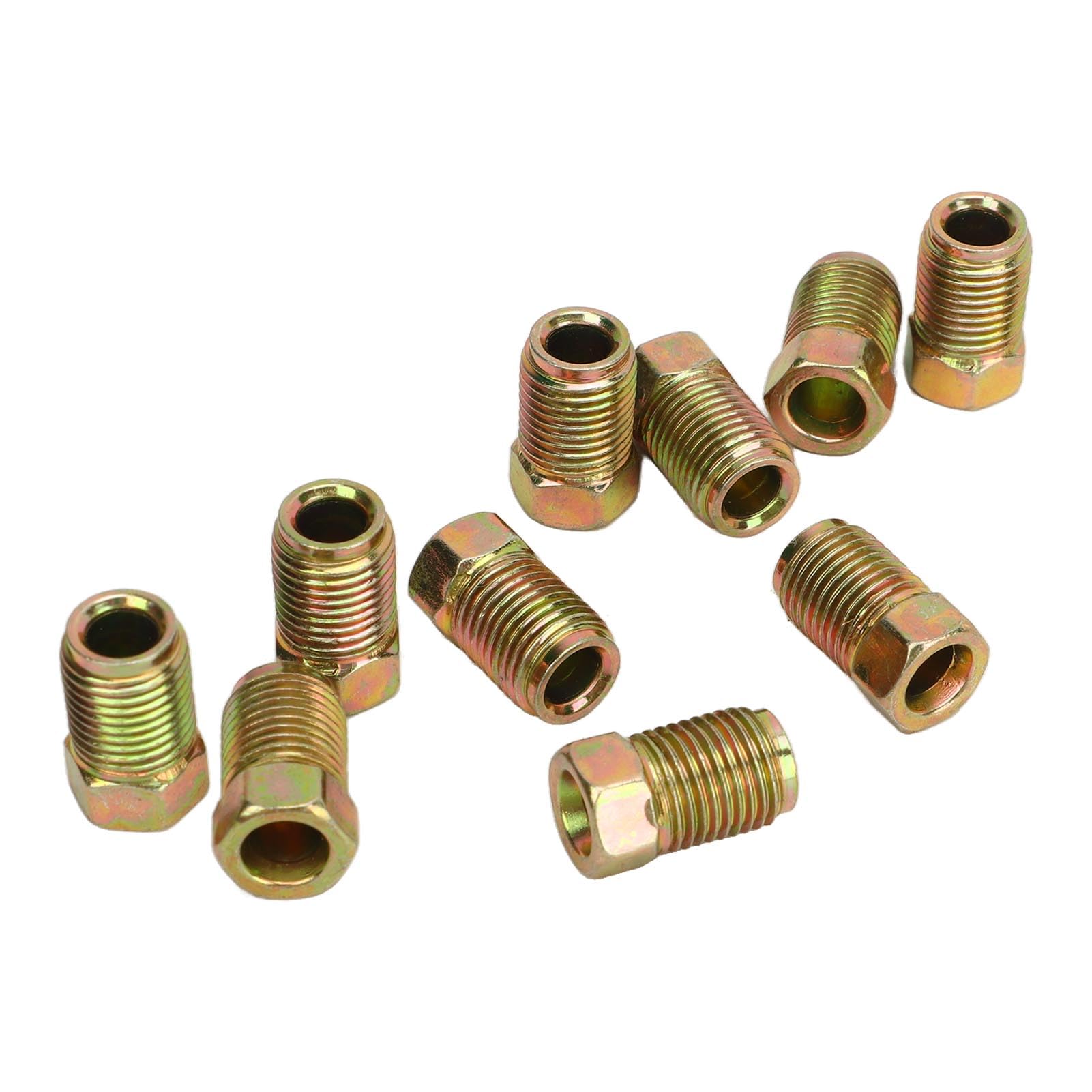 Lot De 30 Raccords De Conduite De Frein - Filetage 3/8" 24 - Pour Tube De 3/16" - Métal Robuste - Compatible Voiture, Camion, Moto, VTT
