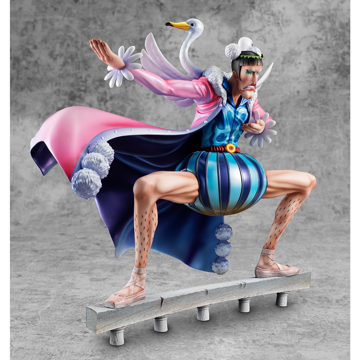 Megahouse, One Piece, Playback Memories, Action figure da collezione di Mr. 2 Bon Clay della serie Portrait of Pirates