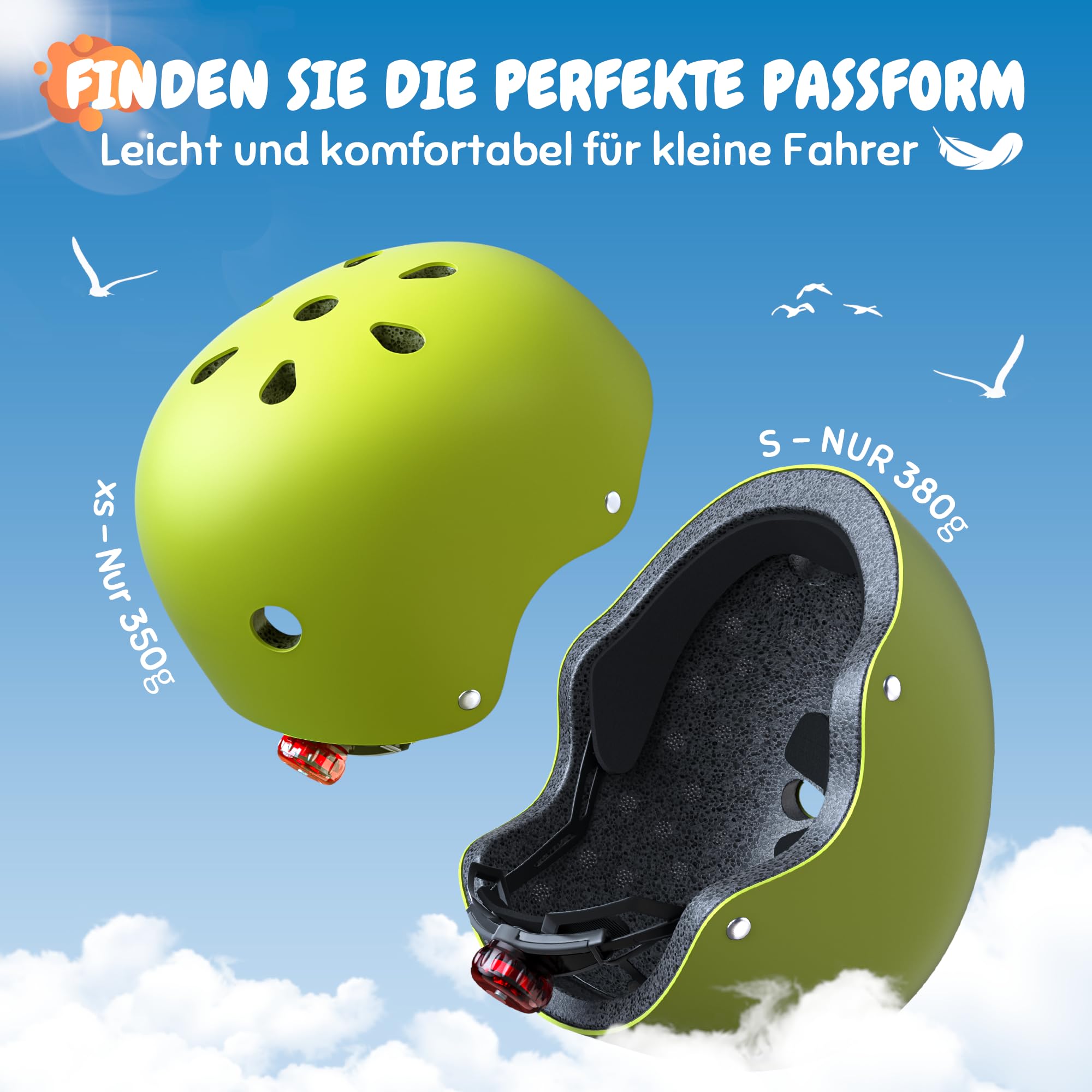 Casque de vélo pour enfant - Sécurité et confort pour 5-8-10-14 ans