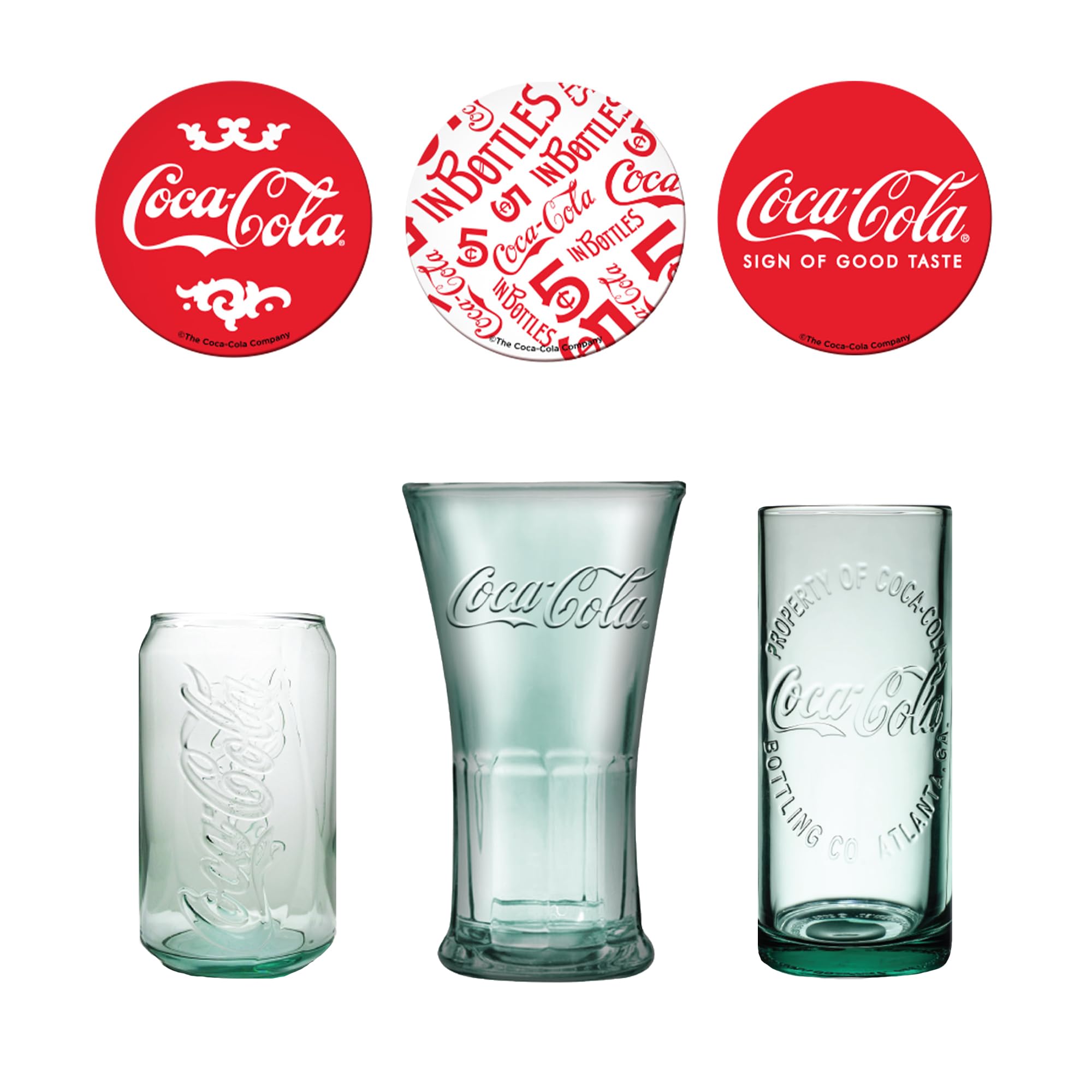 Amazon.com | Coca-Cola Set of 3 Different Vintage Style Coke