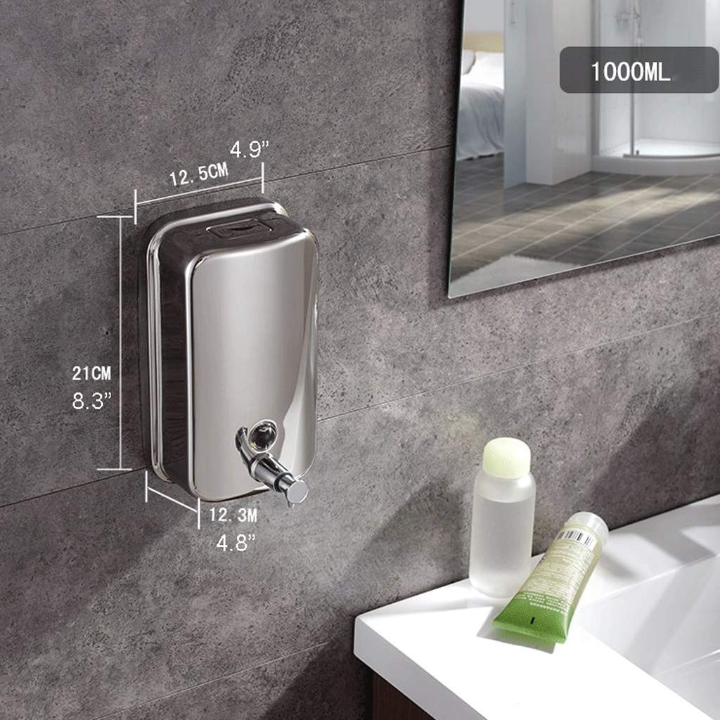 Distributori di Sapone da banco, distributore di Sapone in Acciaio Inossidabile, distributore di Sapone da Parete per Doccia, distributore di Sapone da 16,9/27/33,8 Once, Grande capacità