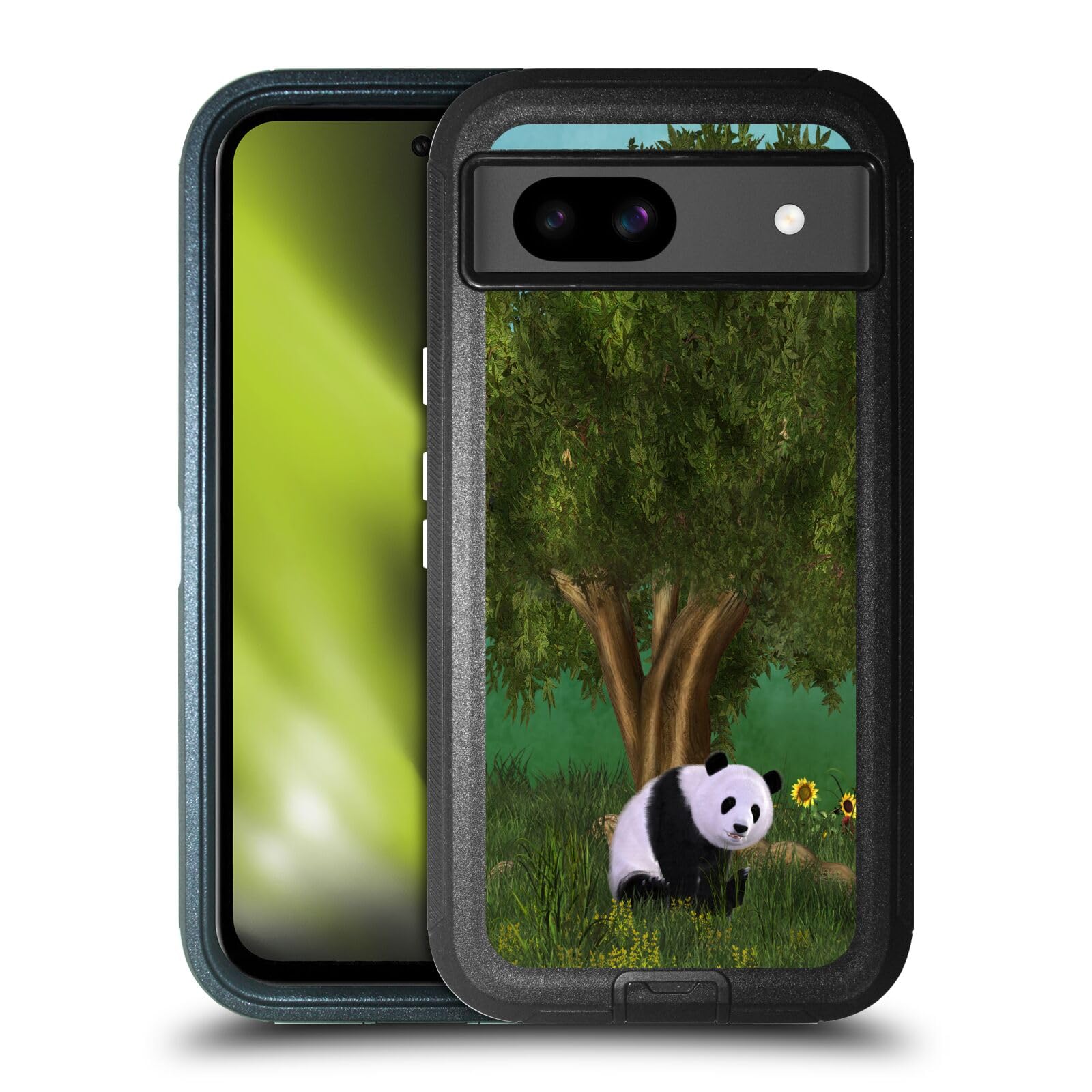 Coque Antichoc Google Pixel 8a Étui Blindé Panda Simone Gatterwe - 8