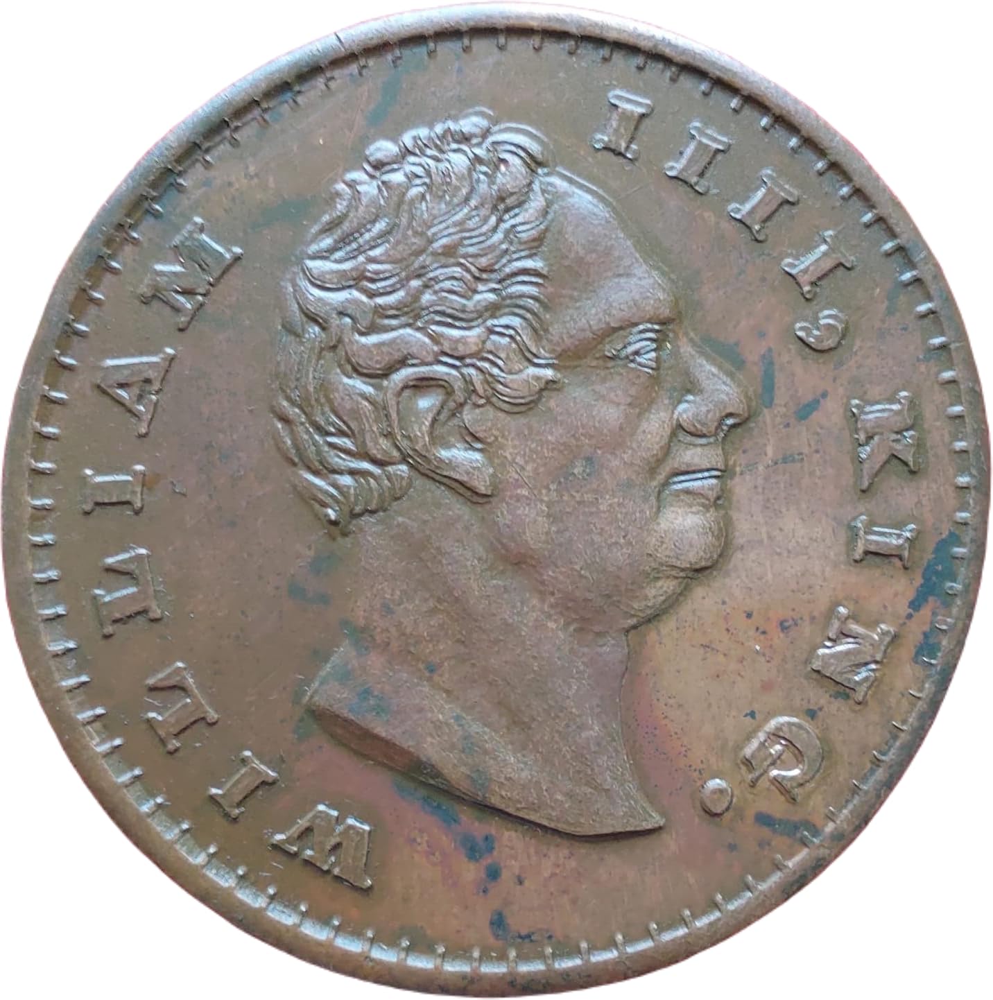100 GRAMS KING WILLIAM COPPER COIN BIG AND HEAVY-image-14