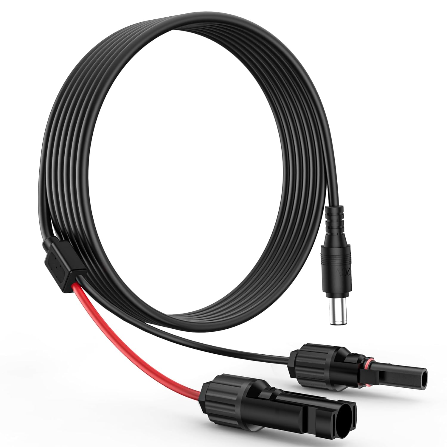 16AWG Adapter Extension Cable for Jackery Solar Panel Connector for Anker for BLUETTI AC180 for EBL for GRECEL for Renogy ECOFLOW and Many Other DC 8mm Solar Generator Panels