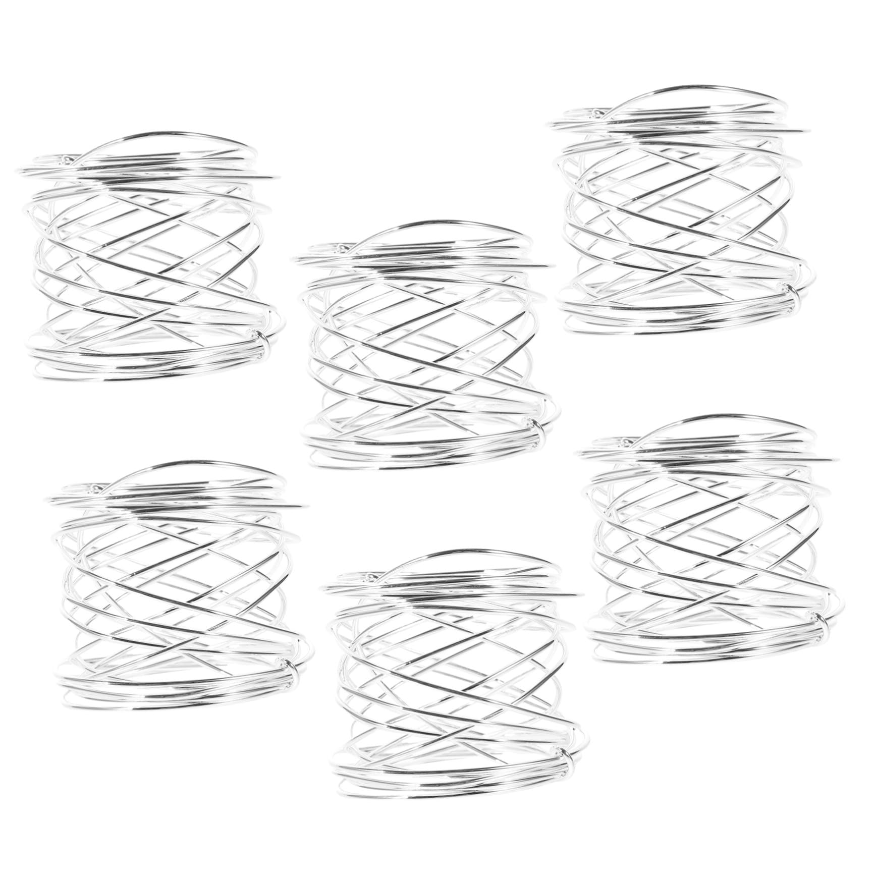 MAGICLULU 3 Set Portatovaglioli Metallo Per Decorazioni Da Tavolo Per Matrimoni E Feste Per Tovaglioli 6 Pezzi*3