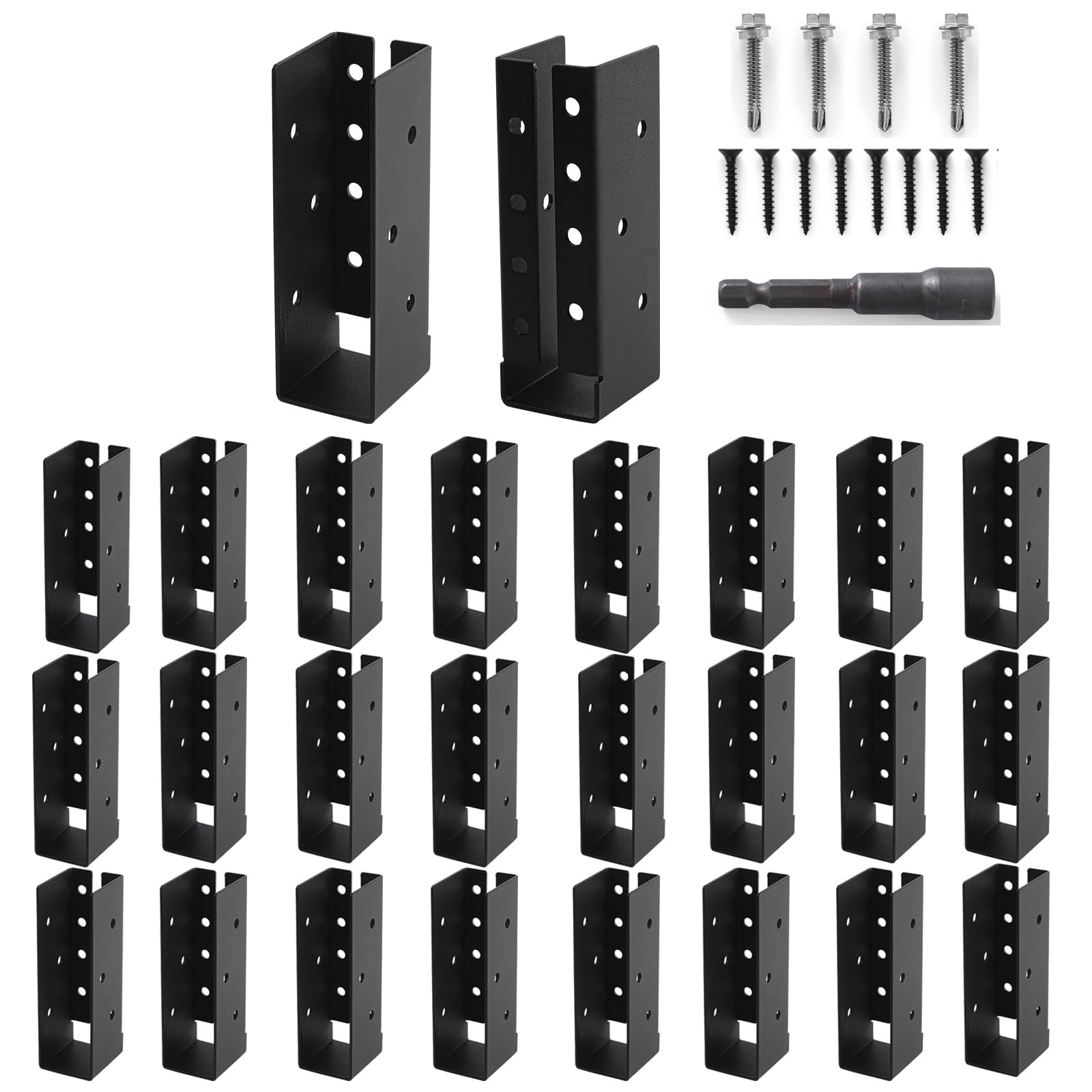 Concealed Joist Hangers - 24 Pack -15 Concealed Joist Hangers - 24 Pack -15
