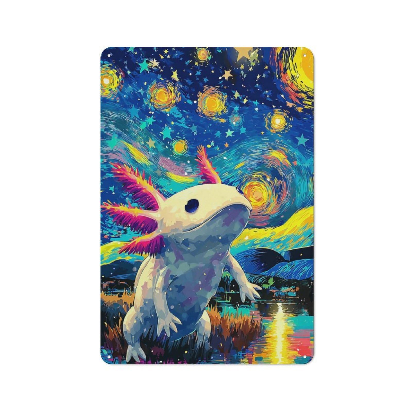 Junmoney Aquatic Dreamscape For Studio Or Craft Room, Retro-Style Tin Sign 30X20cm, For Metal Sign Collectors, For Garage And Workshop Walls