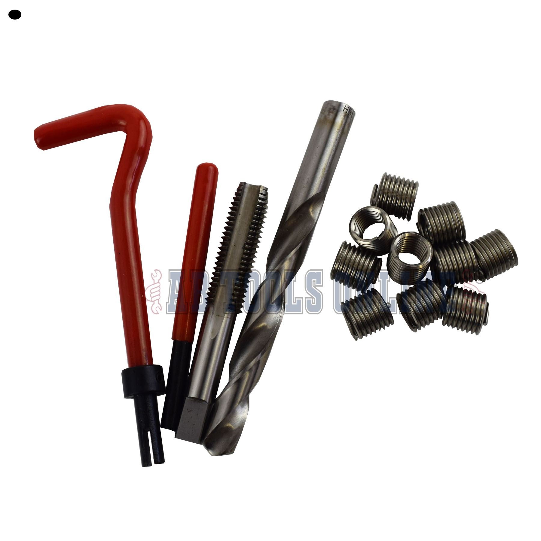AB Tools-Uninitwa 1/2" x 13 UNC cesarski zestaw frezów naprawczych do kranu Helicoil uszkodzone nici 14 szt. zestaw
