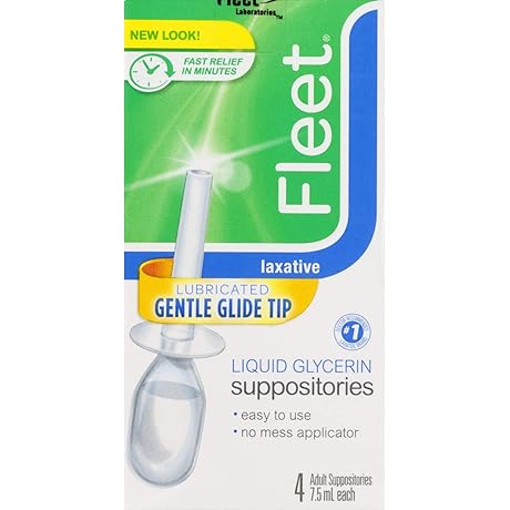 Fleet Liquid Glycerin Suppositories for Adult Constipation