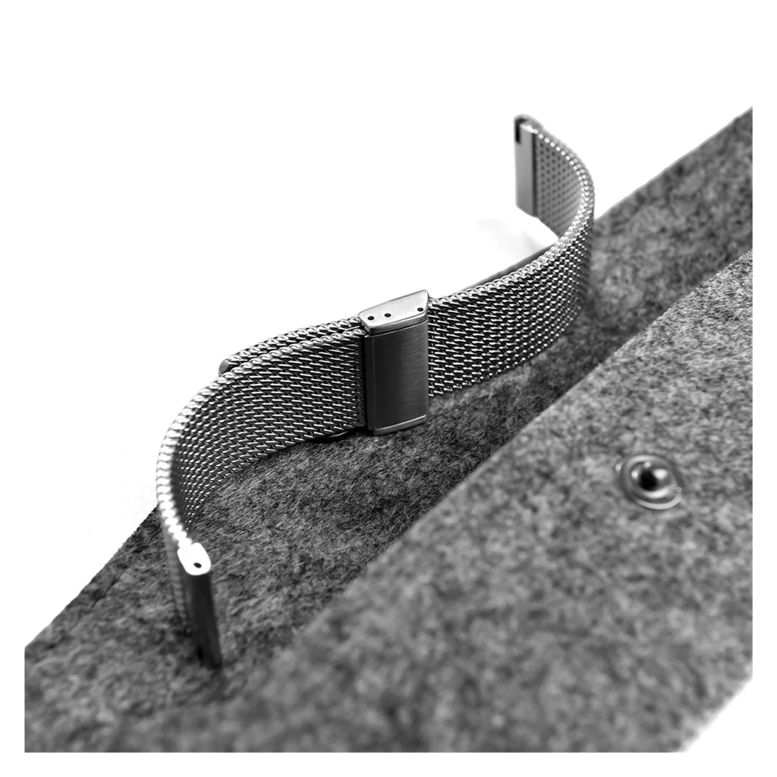 Correa de repuesto de malla de acero inoxidable de liberación rápida de 18 mm, 19 mm, 20 mm, 21 mm, 22 mm