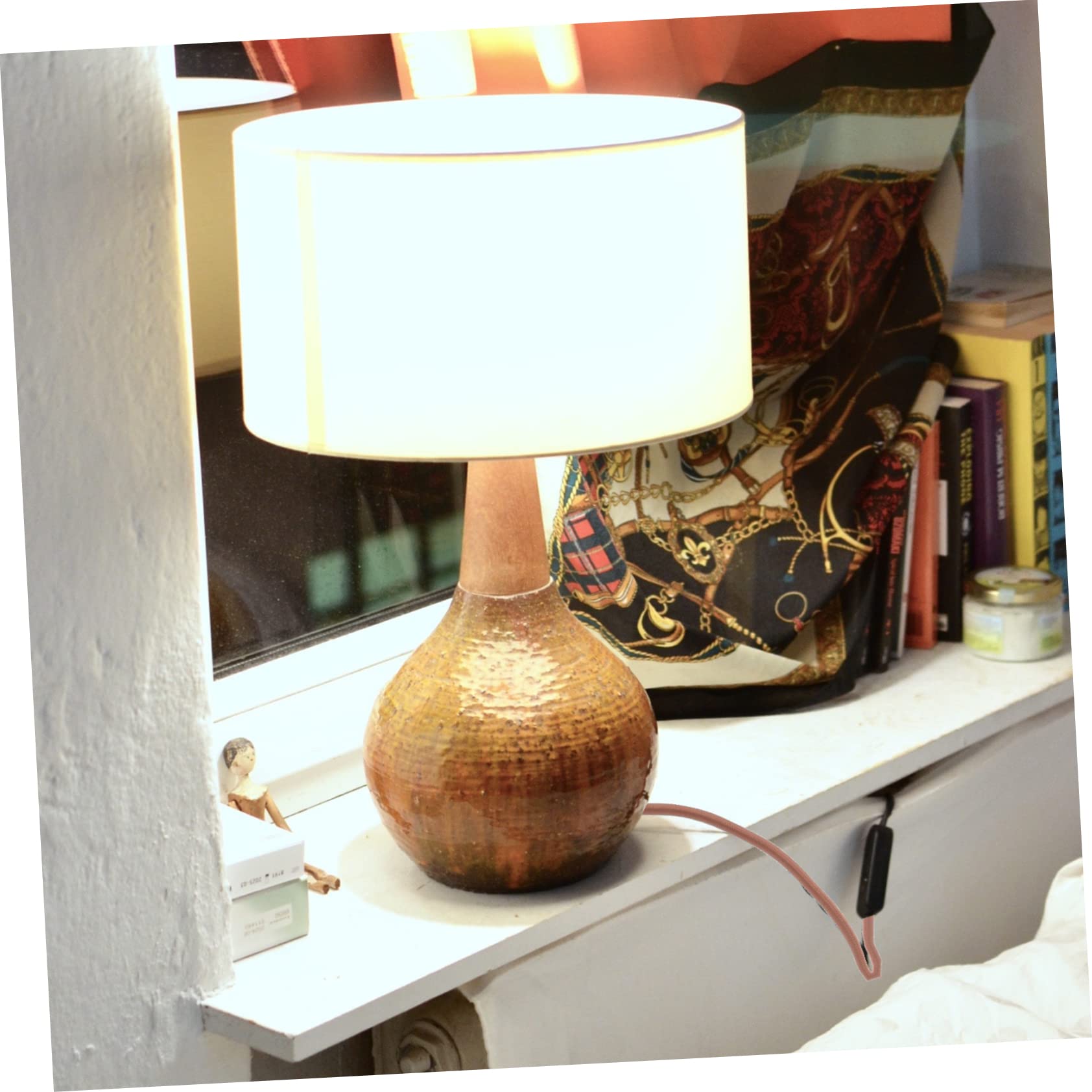 DECOMELODY Rope Cord Light Fixture Bulb Wire Pendant Light Cord Easy Install Hanging Lamp Accessory