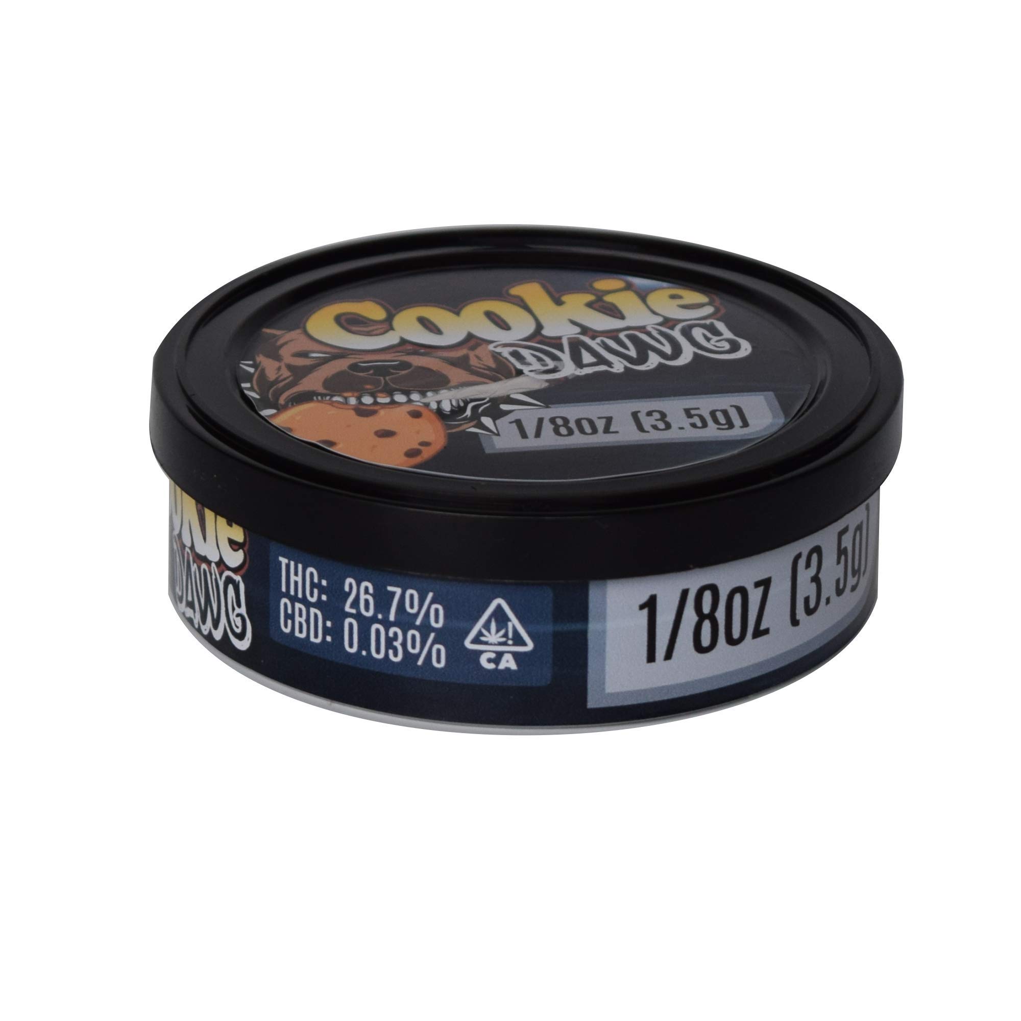 Pre Labeled Cookie DAWG Cali Tins 3.5g 100ml Tuna Press Can Tin + Lids (8)