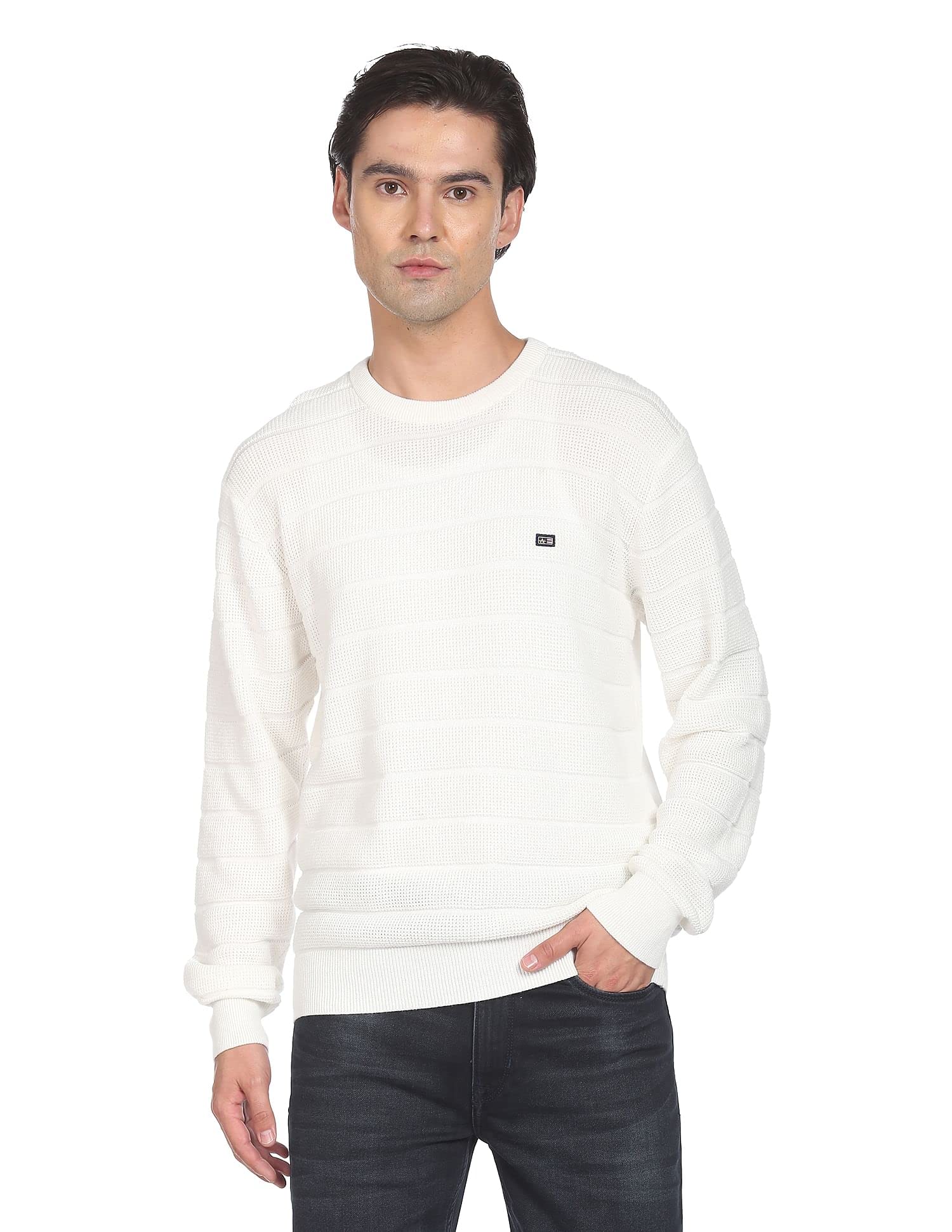 arrow Men's Cotton Modern Round Neck Sweaters-picture-39