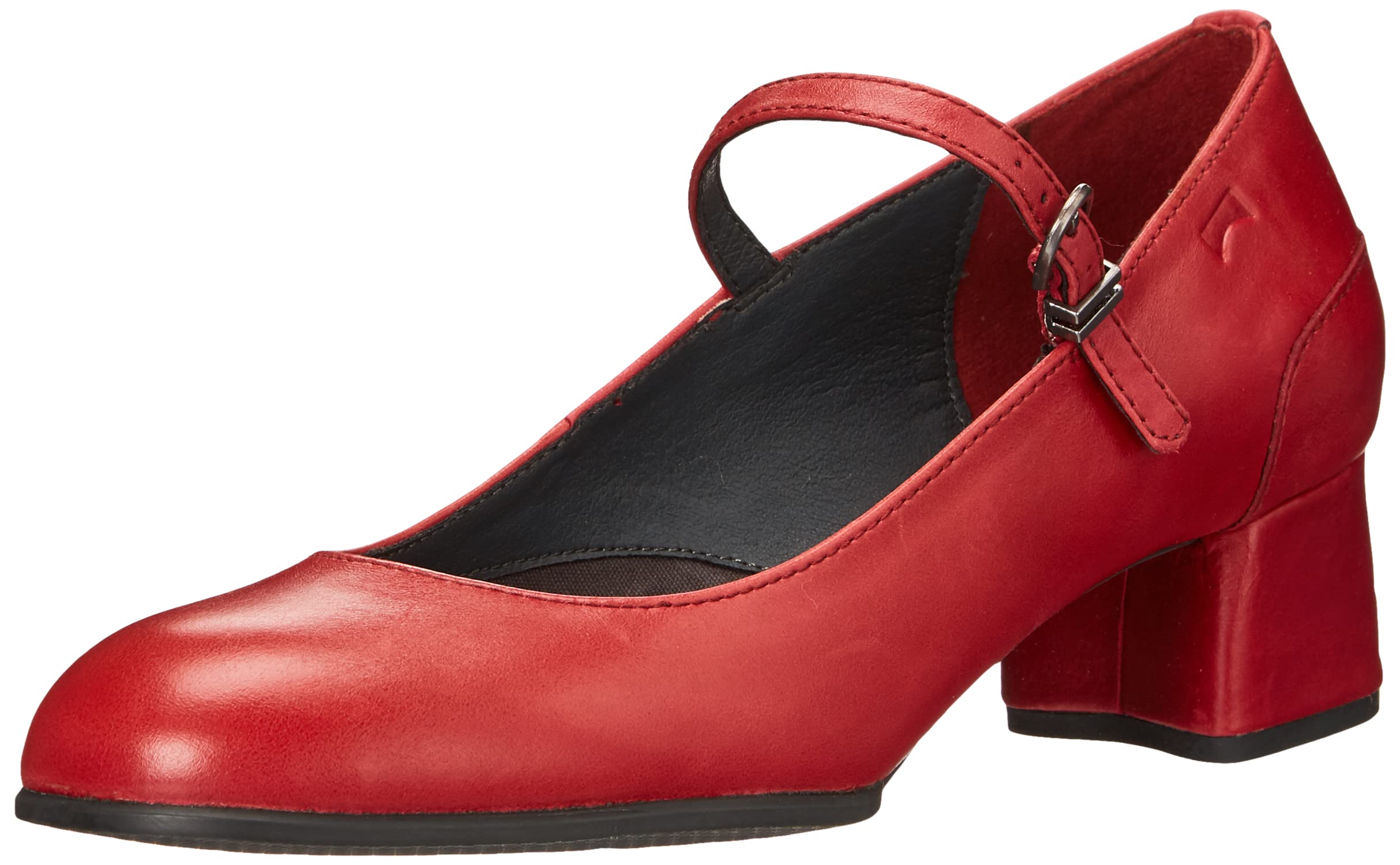 Camper Women's Katie Mary Jane Flat, Medium Red, 7 UK