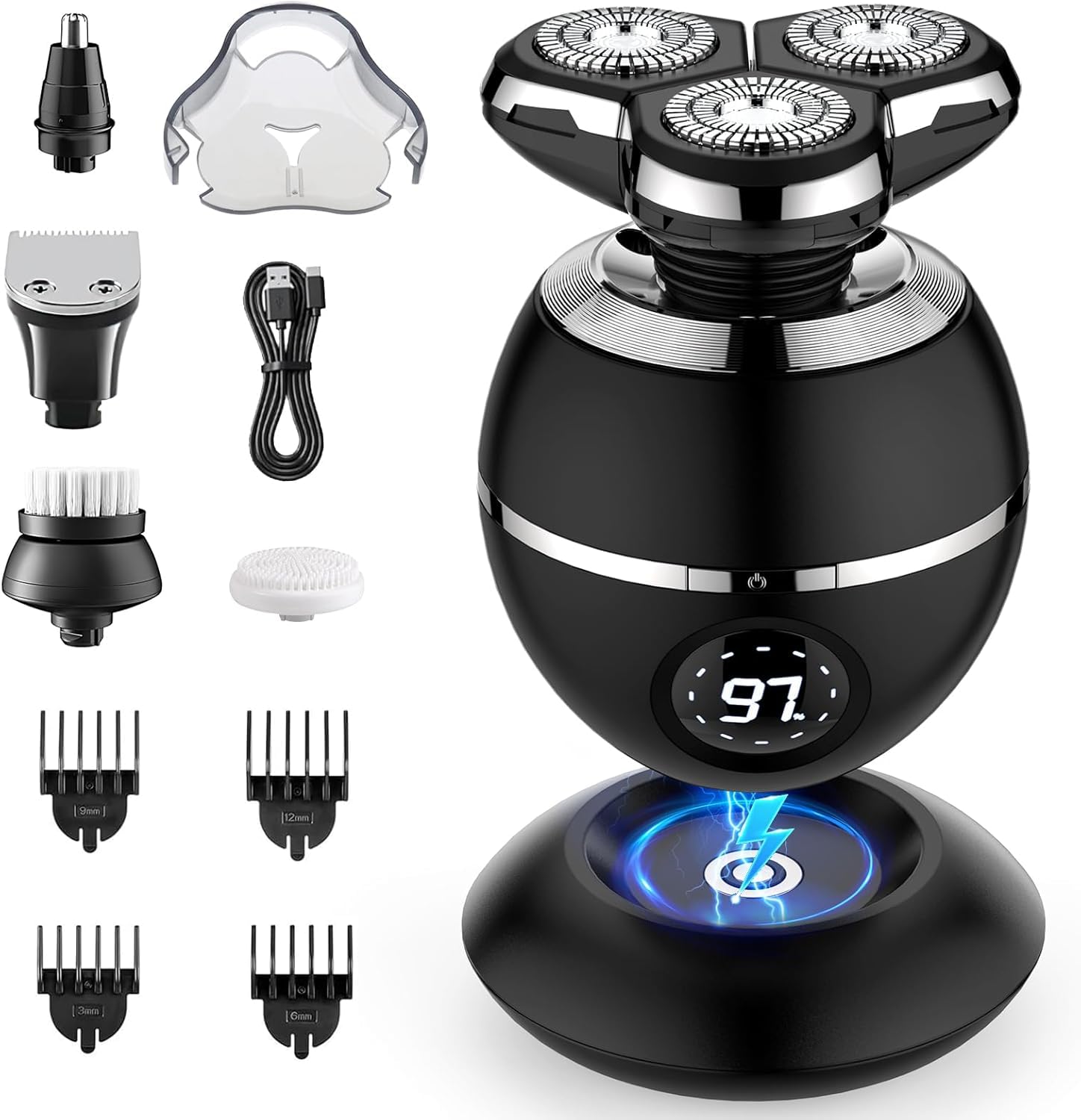 Electric Razor for Men 2025 Upgrade Electric Shavers for Men Cordless Rechargeable Shaver for Men Wet Dry Mens