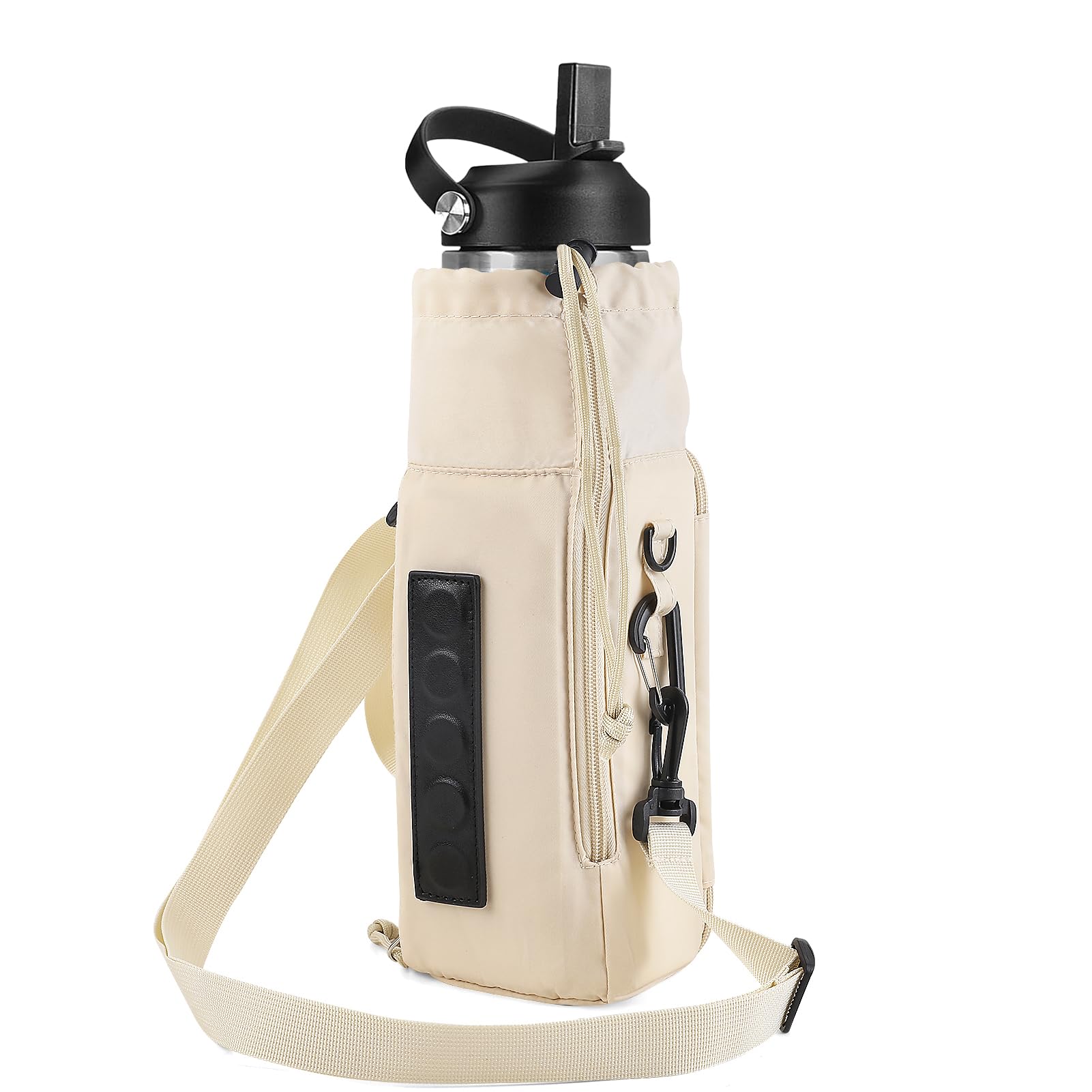 Bagenerous Gym Magnetic Water Bottle Holder with Adjustable Shoulder Strap and Phone Pocket,Holds 30/40oz Bottle Sleeve with Handle/Handleless,7 Card