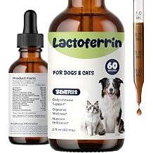 Lactoferrin Liquid Supplement for Dogs & Cats, Daily Immune Support