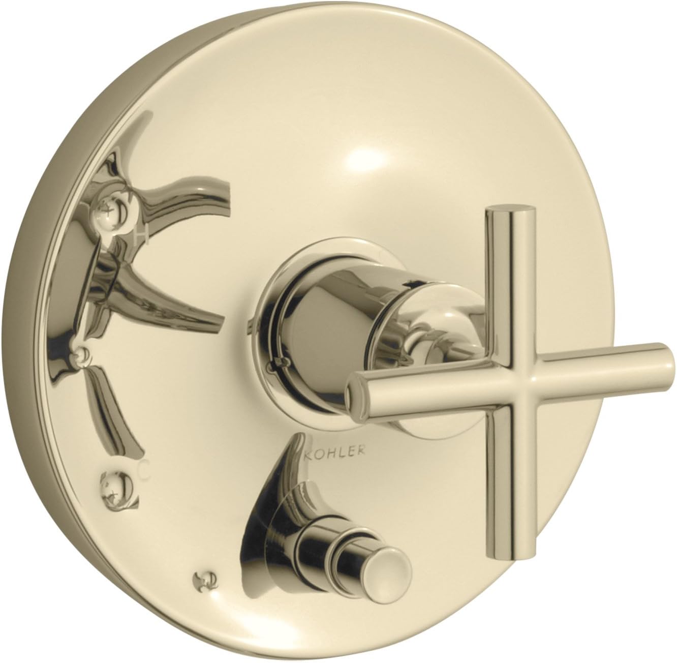 Purist Rite-Temp Pressure-balancing Valve Trim With Cross Handles, Valve Not Included