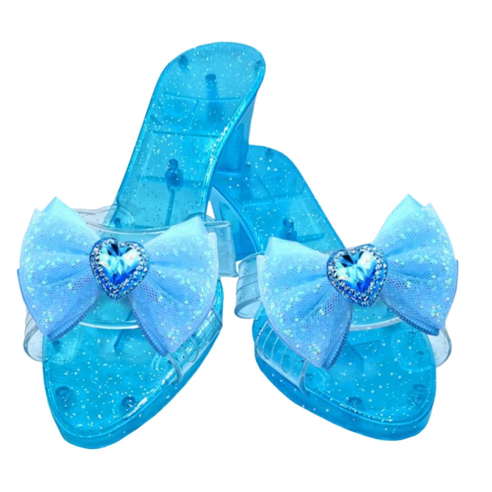 Princess Shoes Girls Dress Up Shoes Cosplay Prop High Heels Pretend Play Anti Slip Heels Costumes Accessories For Stage, Masquerade, School Character Day