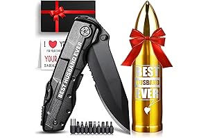 Personalized Valentines Day Gifts for Husband, Tumbler Multitool Knife Set, BEST HUSBAND...