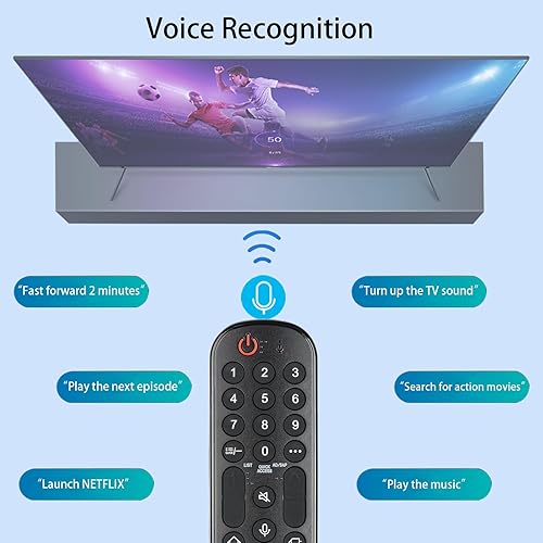 Miniatura 2 de MR23GN AKB76043202 - Control remoto compatible con LG Smart TV 2018-2023, LG UHD OLED QNED B3 C3 G3 NanoCell 4K 8K Smart TV, compatible con LG