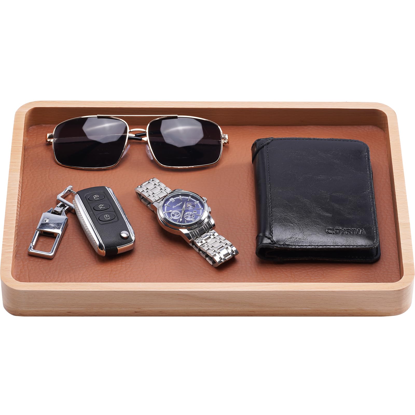 Amazon.co.jp: ProCase バレットトレイ メンズ 木製 ナイトスタンド  