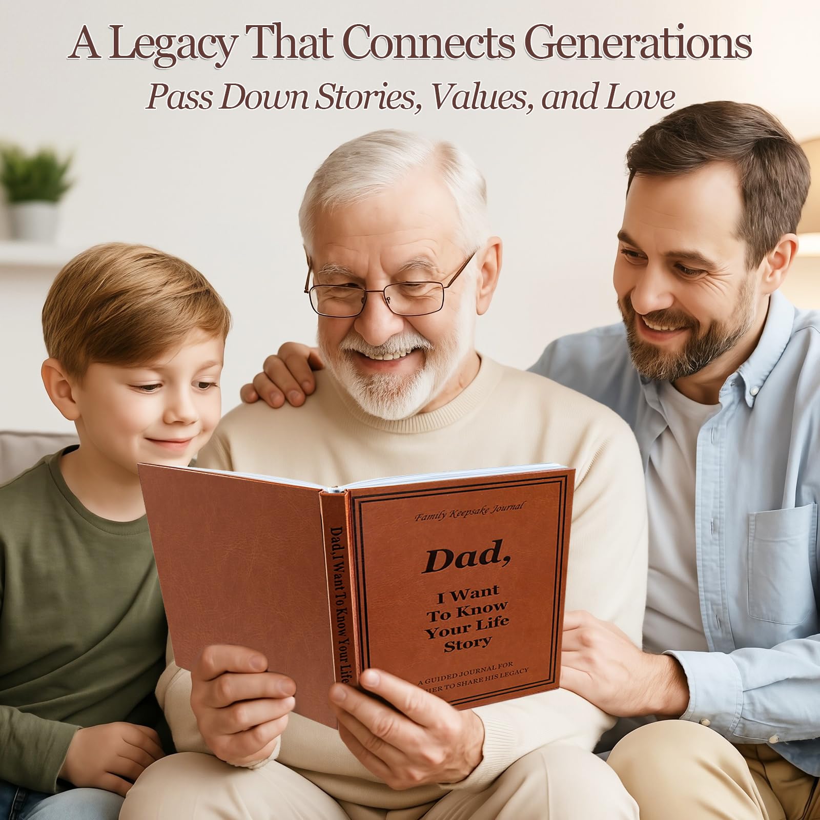 Dad I Want to Know Your Life Story Journal, Leder-Hardcover-Buch mit 250+ Fragen für Vater, um seine Reise und Erinnerungen zu teilen, Geschenke für Vater, Geburtstag, Vatertag, Weihnachten