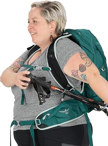 Miniatura 16 de Osprey Mochila de senderismo Tempest para mujer, verde, (Jasper Green), Mochila de senderismo Tempest