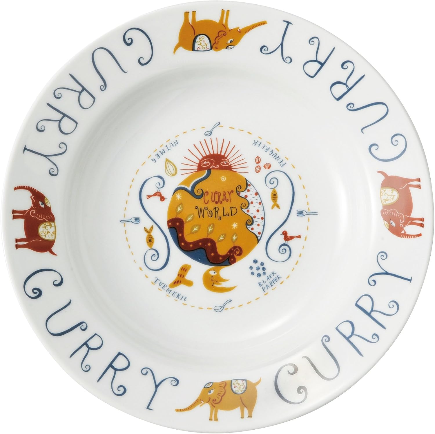 King of Curry MT-KY-002 9" Curry Plate