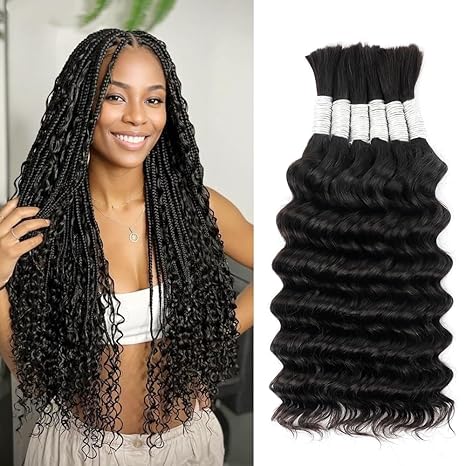 Boho Braids Deep Wave Human Hair Bundles | 14 Inch | 150g