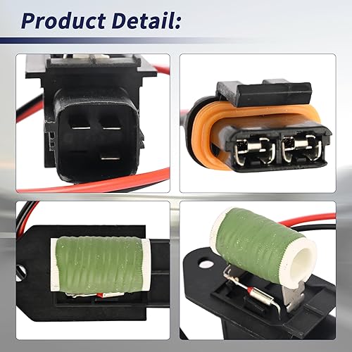 Miniatura 6 de 68050128AA Resistencia de relé del motor del ventilador del radiador compatible con Dodge Charger Challenger 2009-2021 y Chrysler 300 2009-2021