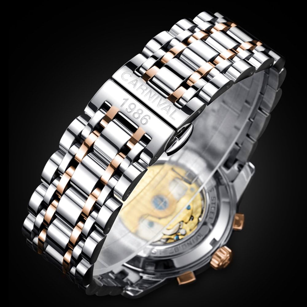 TEINTOP Carnival Men Complications Automatic Mechanical Wrist Watch