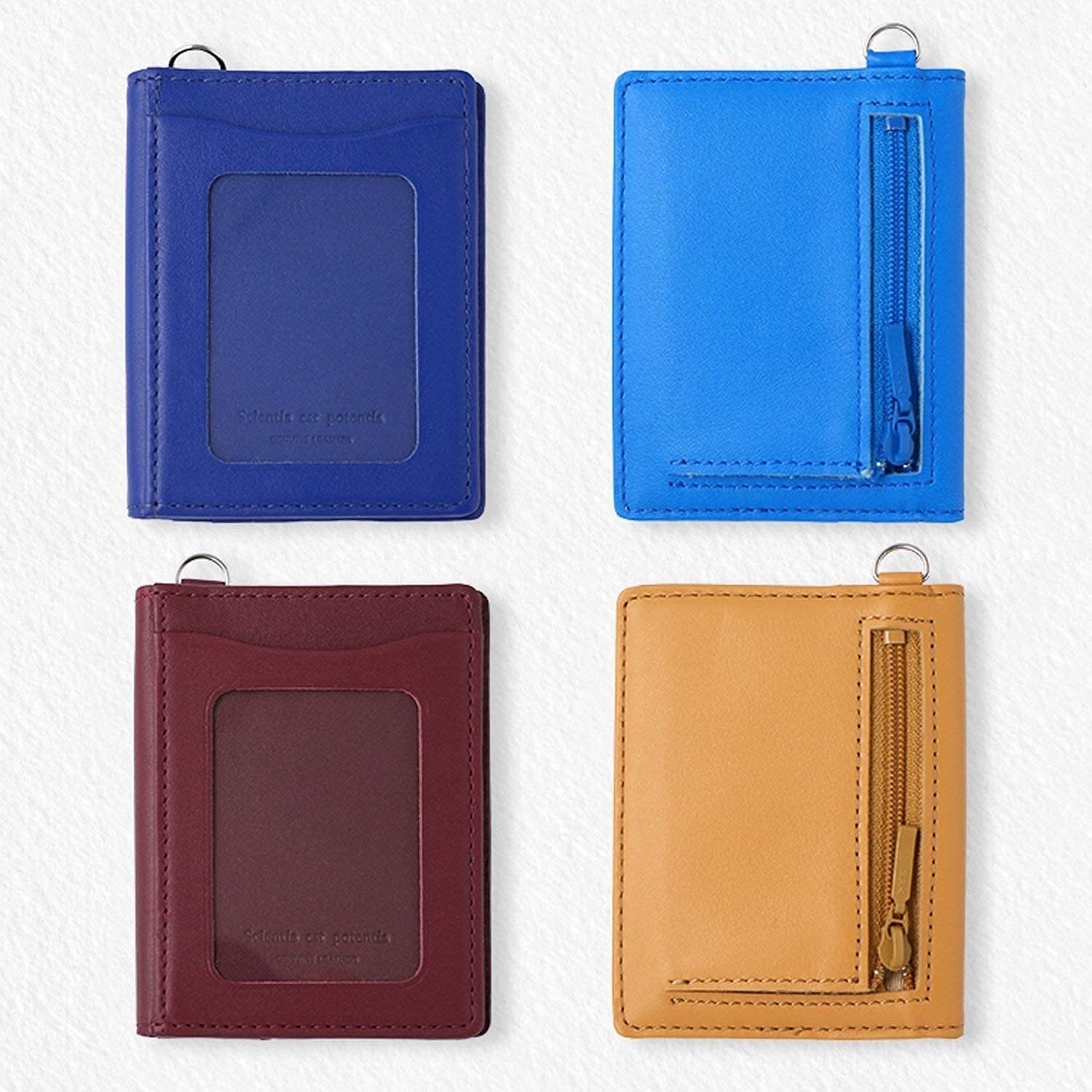 Slip-on Pass Coin Purse Noir Leather